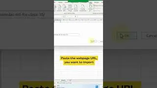 Learn how to Import data from Web to Excel #shorts #excelshorts #excelshortcuts