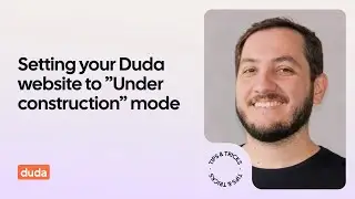 How to set your Duda website to 'Under Construction' mode