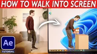 Editing Magic: WALK INTO COMPUTER SCREEN - After Effects VFX Tutorial