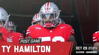 Ty Hamilton talks about Ohio State's defensive effort in the 21-17 win against Nebraska