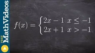 Learn how to determine if a function is continuous and differentiable piecewise