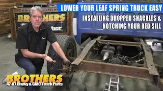 1973-87 Chevy & GMC Squarebody Truck Drop Shackle Install / How To Lower a Leaf Spring Truck