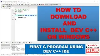 Lesson-2b: Dev C++ Installation Guide | Download and Install Dev C++ | C Tutorial in Hindi / Urdu