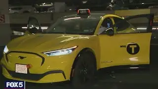 Electric cabs on NYC streets