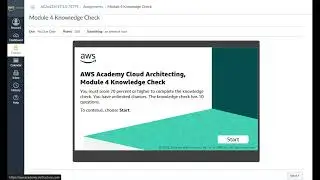 Module 4 Knowledge Check | AWS Academy Cloud Architecting | Adding a Compute Layer