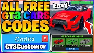 ALL SECRET FREE GT3 CARS BUNDLE CODES IN ROBLOX CAR DEALERSHIP TYCOON