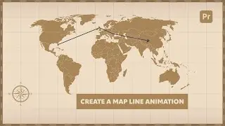 Create a MAP LINE ANIMATION in Premiere Pro