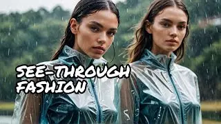 [4K] Wet vs Dry Transparent Clothes | Try on Haul (2024)