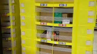 Amazonフルフィルメントセンターの工程（Amazon提供）