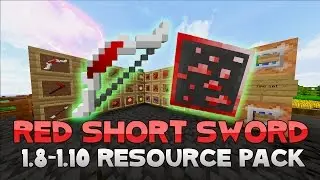 AciDic BliTzz RED SHORT SWORD Texture Pack (1.8/1.9/1.10 Resource Pack)