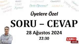 Üyelere Özel Soru Cevap 29 Ağustos 2024: Yapay Zeka hakkında aklınızdakileri sorun!