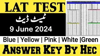 LAT ANSWER KEY 9 JUNE 2024 | Lat Key 9 June by Hec - Lat Answer Key 2024 #lat2024