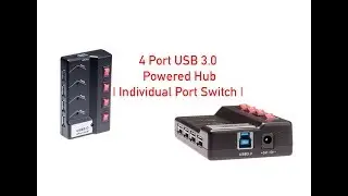 4 Port USB 3.0 Powered Hub | Individual Port Switch P#47-500-002