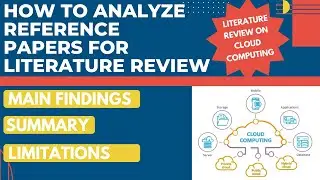 Analyze Reference papers for Literature Review |AI Tool for Research | Review on Cloud Computing