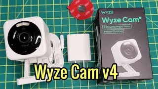 Wyze Cam v4, 2K HD Wi-Fi Smart Home Security Camera installation