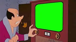 Cartoon TV green screen