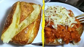 I made JACKET POTATOES for dinner | Baked Potato Dinner Recipe