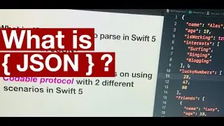 Learn JSON and how to parse in Swift 5 using Xcode 12.4  in 2021 (Part 1/2)