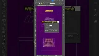 EASY Wireframe Landscape Shape in Adobe Illustrator