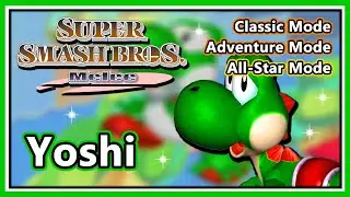 Super Smash Bros. Melee - Classic, Adventure & All-Star Mode | Yoshi (Hard/Normal)