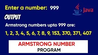 Armstrong Number in Java | Program To Check for Armstrong Number in Java | Kailash Namata