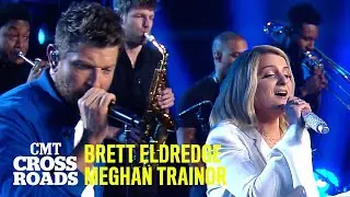 Brett Eldredge & Meghan Trainor Perform 'Islands In the Stream' | CMT Crossroads