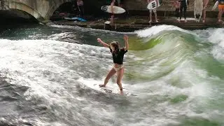 Surfers shred the most ICONIC River Wave in the world! Eisbach is GOING OFF!