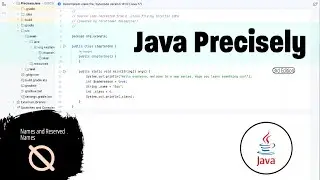 Object Names and Reserved Names in Java | Ep 2