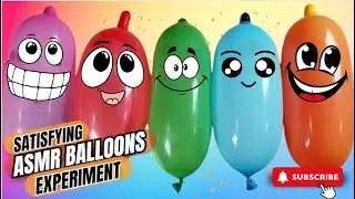 SATISFYING FUNNY SLIME BALLOON For Stress Relief | SQUEEZING ASMR COLORFUL BALLOONS