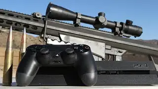 Sony PS4 vs .50 cal - Slow Motion at 50,000 FPS playstation 