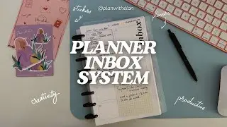 Planner Inbox System for my Half Letter Discbound Work Planner | Plan with me