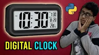 Digital Clock Using Python 10 LINES ?! - How to make Digital Live Clock Using Python Tkinter ? - 💻