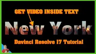 How to get video inside text using Davinci Resolve 17 (New Feature)