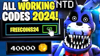 *NEW* ALL WORKING CODES FOR FIVE NIGHTS TD IN 2024! ROBLOX FIVE NIGHTS TD CODES