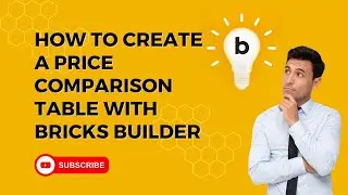 How to Create a Price Comparison Table with Bricks Builder