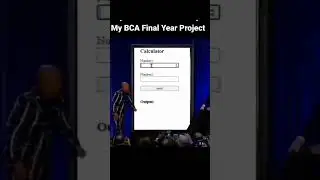 My BCA Final Year Project|| Craftscode