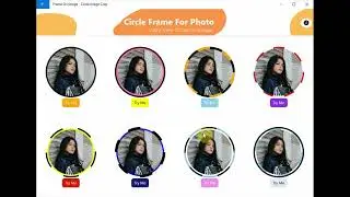 Crop Image In Circle With Frame | Create Round Image With Beautiful Ring