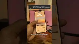 Cool iphone lock screen tip! How to change wallpaper on tap. #iphone #apple #tech #wallpaper