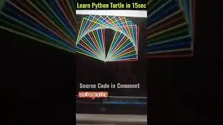 Learn Python Turtle Graphics in just 15 seconds 🧐 #shorts #short