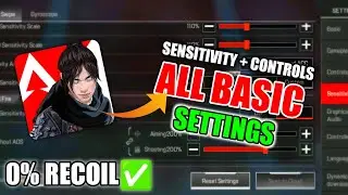 Apex Legends Mobile (global version) Controls & Sensitivity✅ All Basic Settings