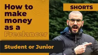 How to make money with code as a freelancer when a student or junior web developer #Shorts