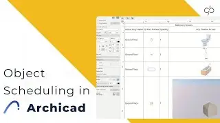 How to do Object Scheduling in Archicad? Learn Object Scheduling in Archicad | BIM with Archicad