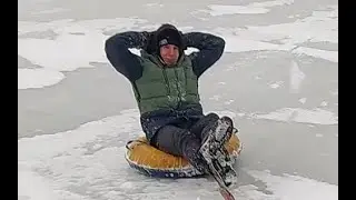 Покатушки за КАРАКАТОМ по льду