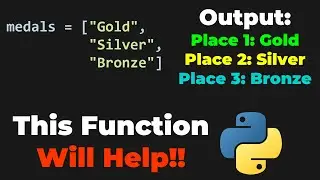 PYTHON ENUMERATE FUNCTION