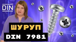 Шурупы с полукруглой головкой DIN7981