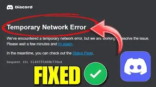 How Tix Fix Discord Temporary Network Error | Fixed Discord