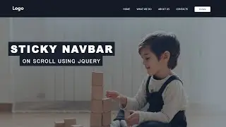 Sticky Navigation Bar On Scroll Using Vanilla Javascript | Fixed Navbar on Scroll