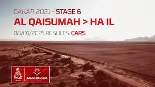 #Dakar2021 Stage 6 Results Cars SS6: AL QAISUMAH - HA IL Top 15 Progress Results  After Effects