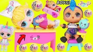 Punk Boi LOL Surprise Doll Caught Cheating in JOJO SIWA School + Luxe Get Brother Boy Custom Unicorn