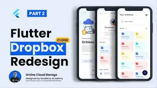 Flutter UI Tutorial - Cloud Storage Redesign Dropbox Clone App UI Design (Figma to Flutter) | PART 2